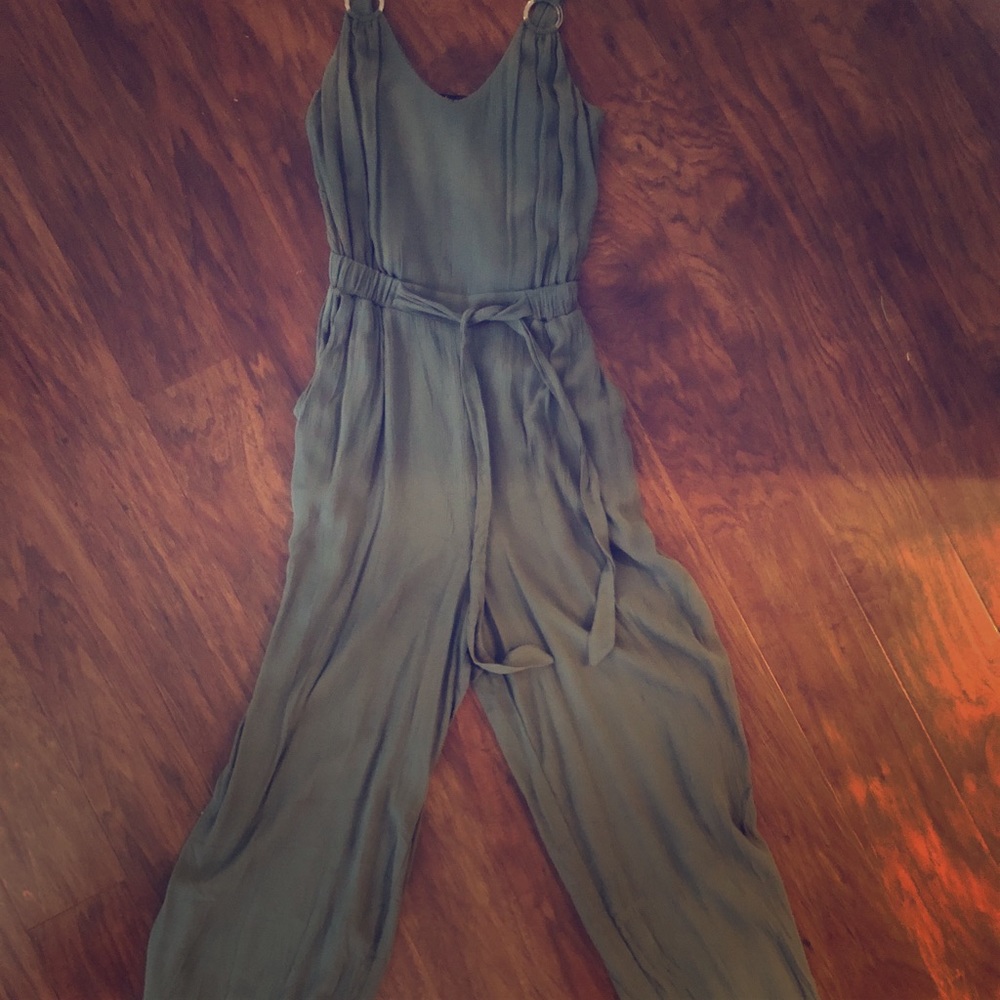 Olive green romper
